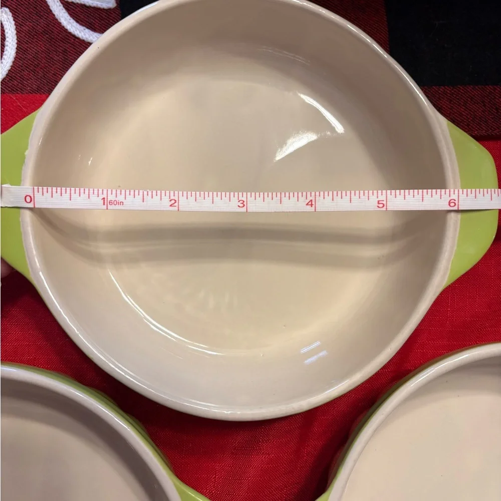 Royal Norfolk Cream and Green Bakeware Trio